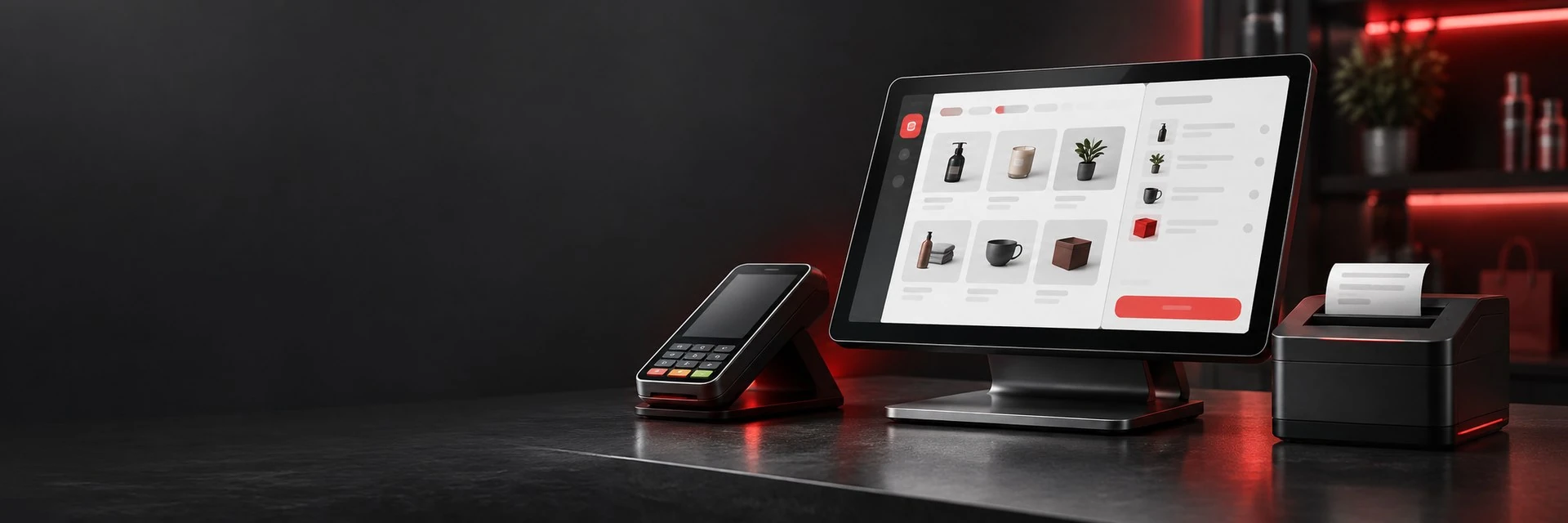 POS Software digital service concept