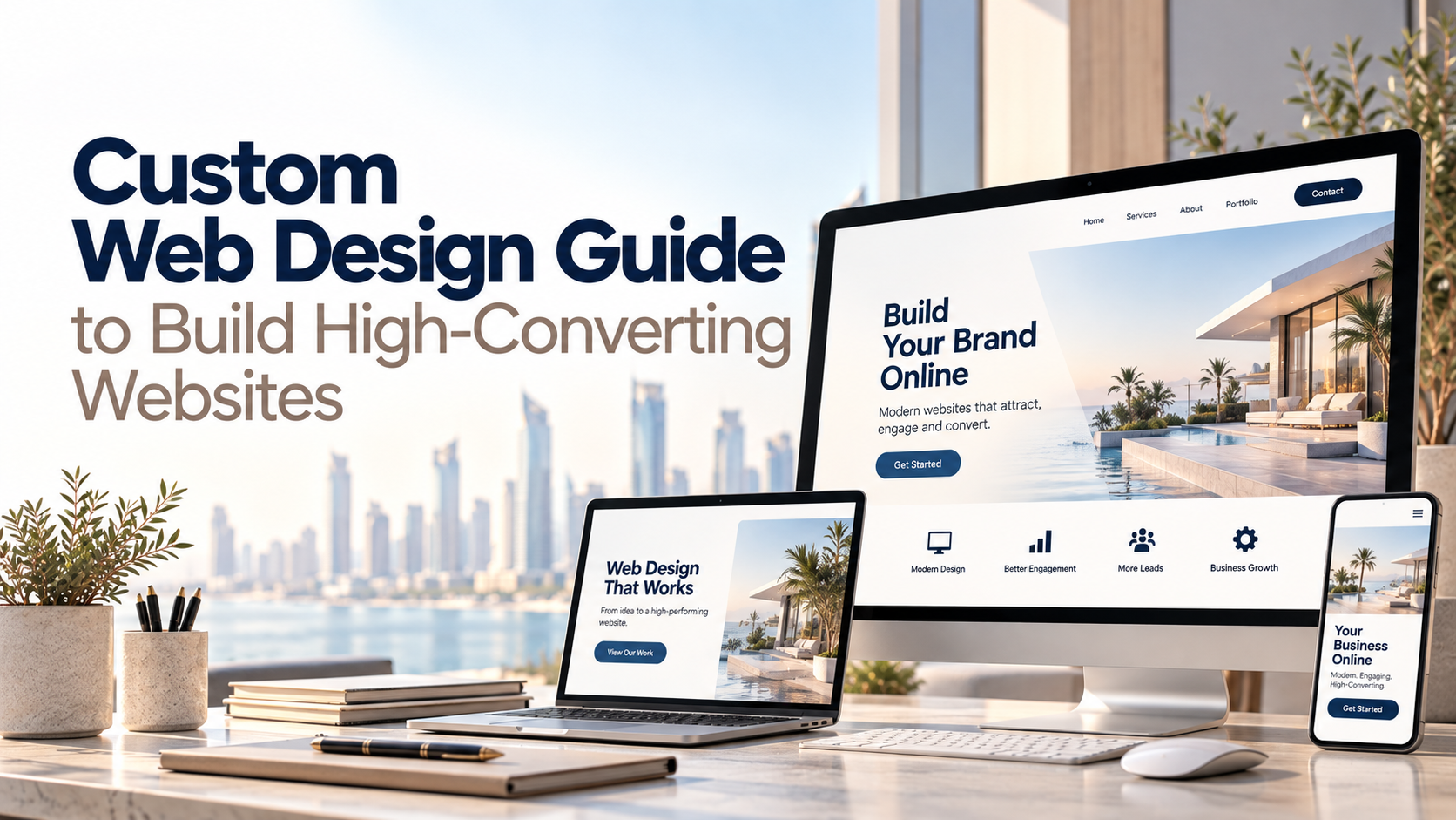 Custom Web Design Guide to Build High-Converting Websites